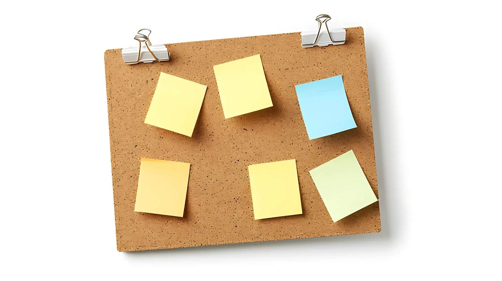 Cork Board with Notes and Clipping Path Included – free object image from Dotvec