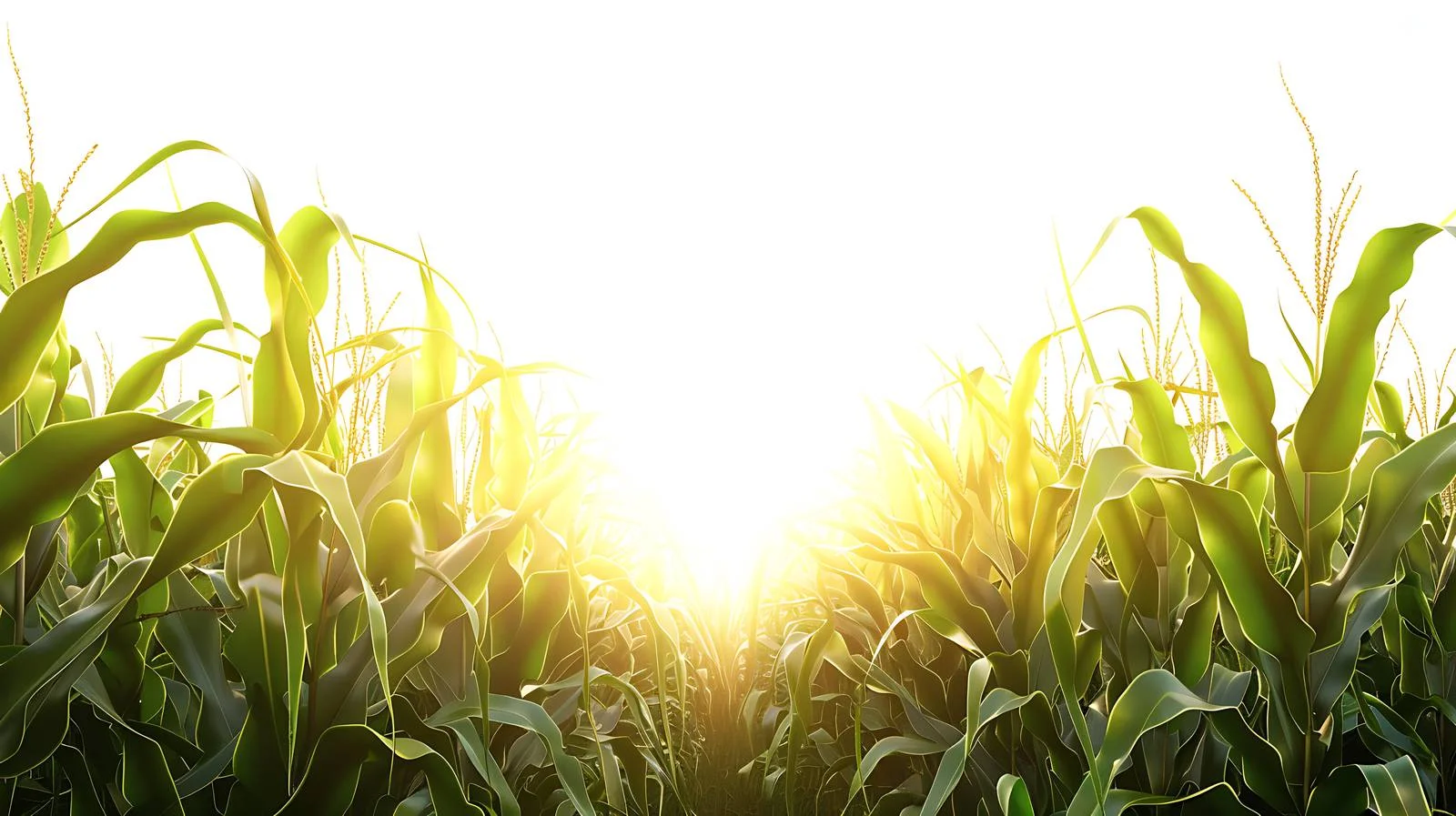 Golden Corn Rows in Late Afternoon Light — free download from Dotvec