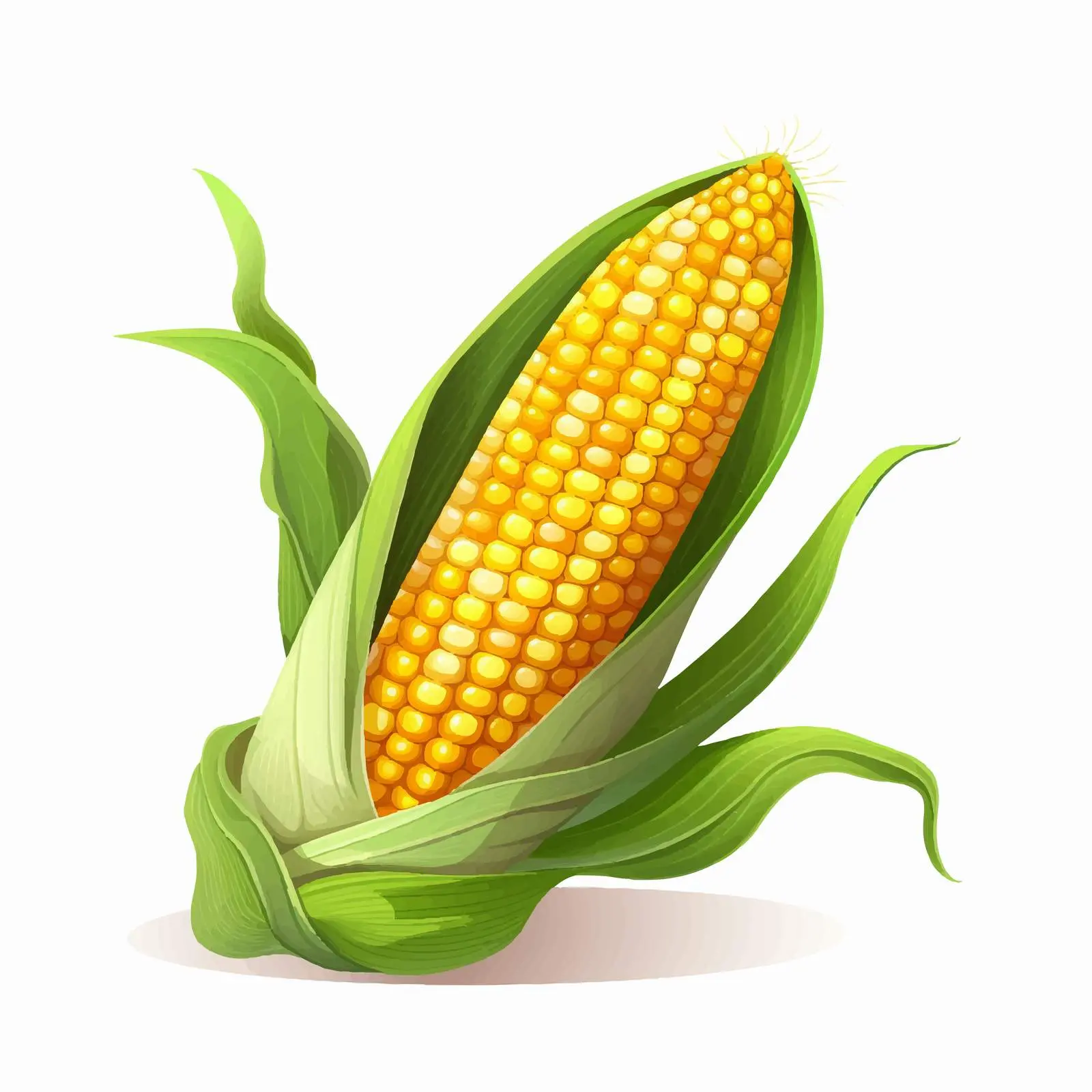 Cartoon Corn Vector Illustration Isolated — free download from Dotvec