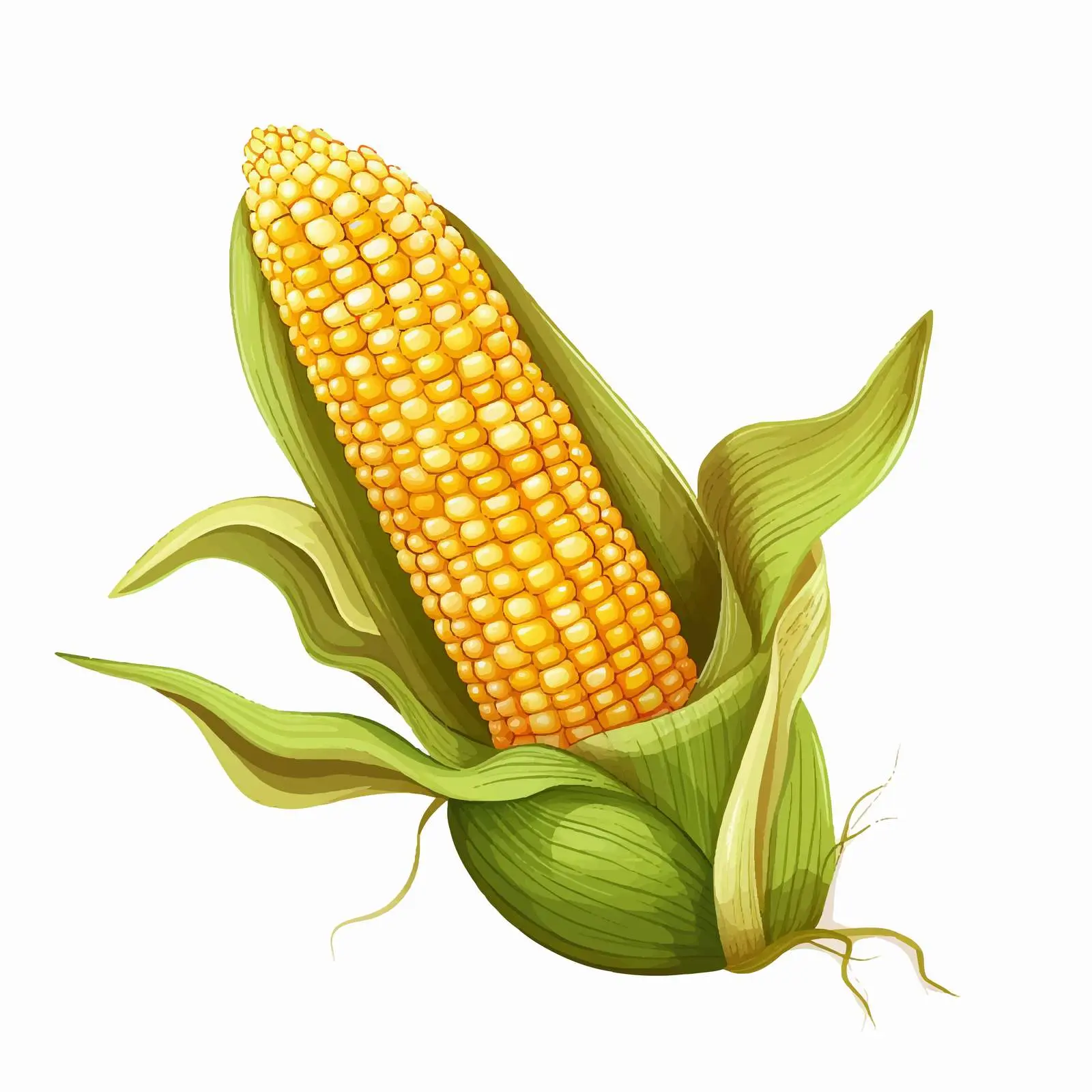Cartoon Corn Vector Illustration Isolated — free download from Dotvec