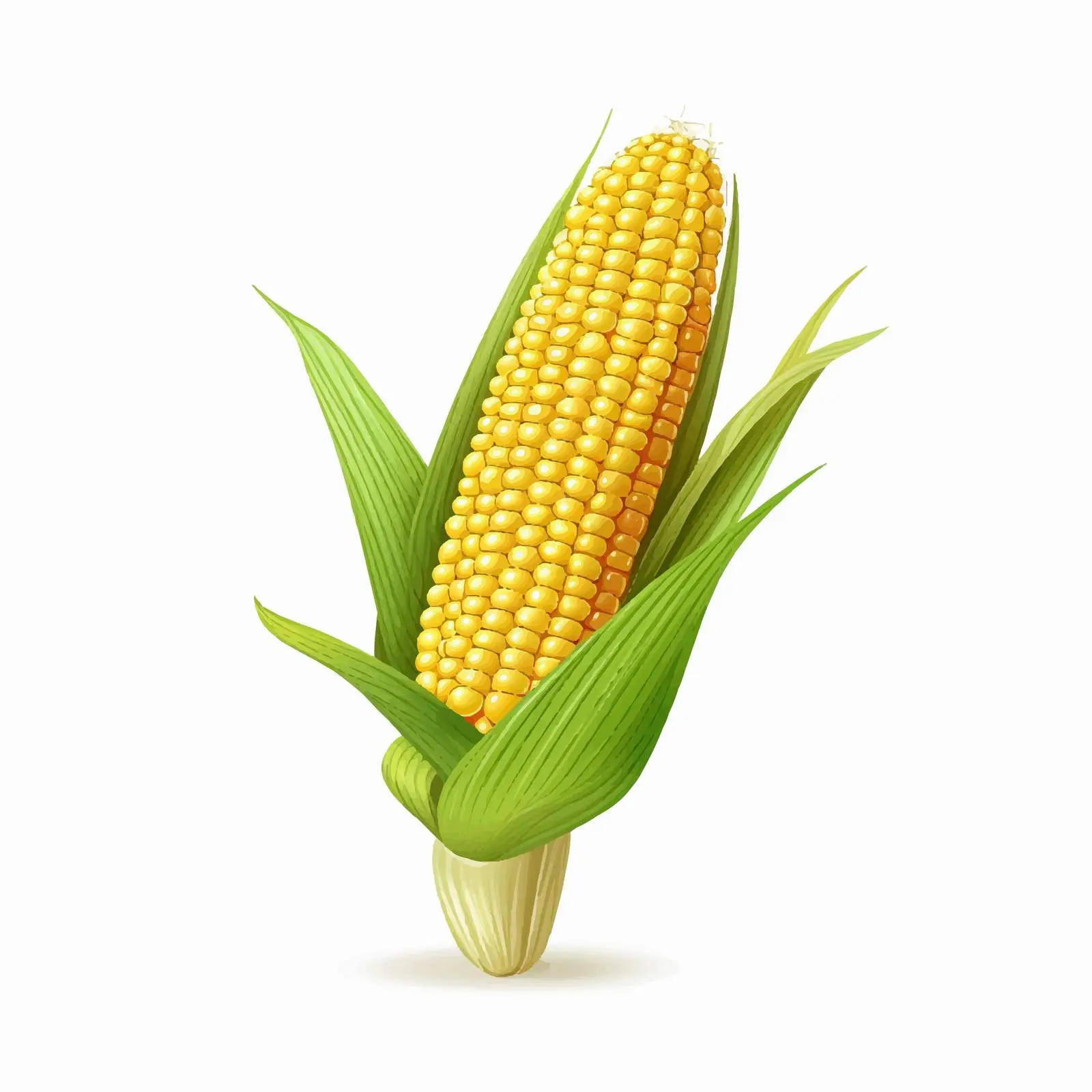 Top View Corn Vector Illustration on White Background — free download from Dotvec