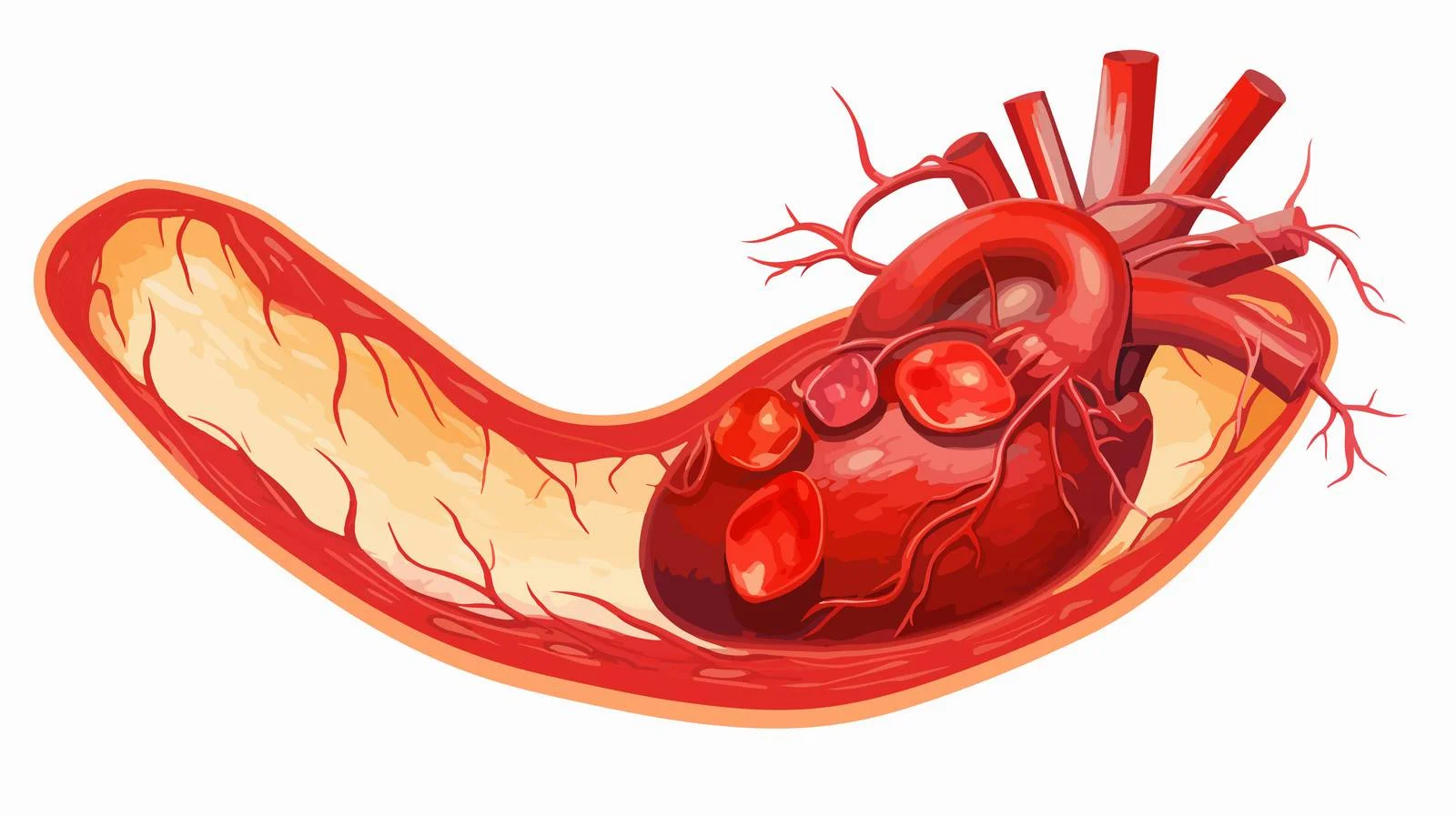 Coronary Arteries Fat Accumulation Overview — free download from Dotvec