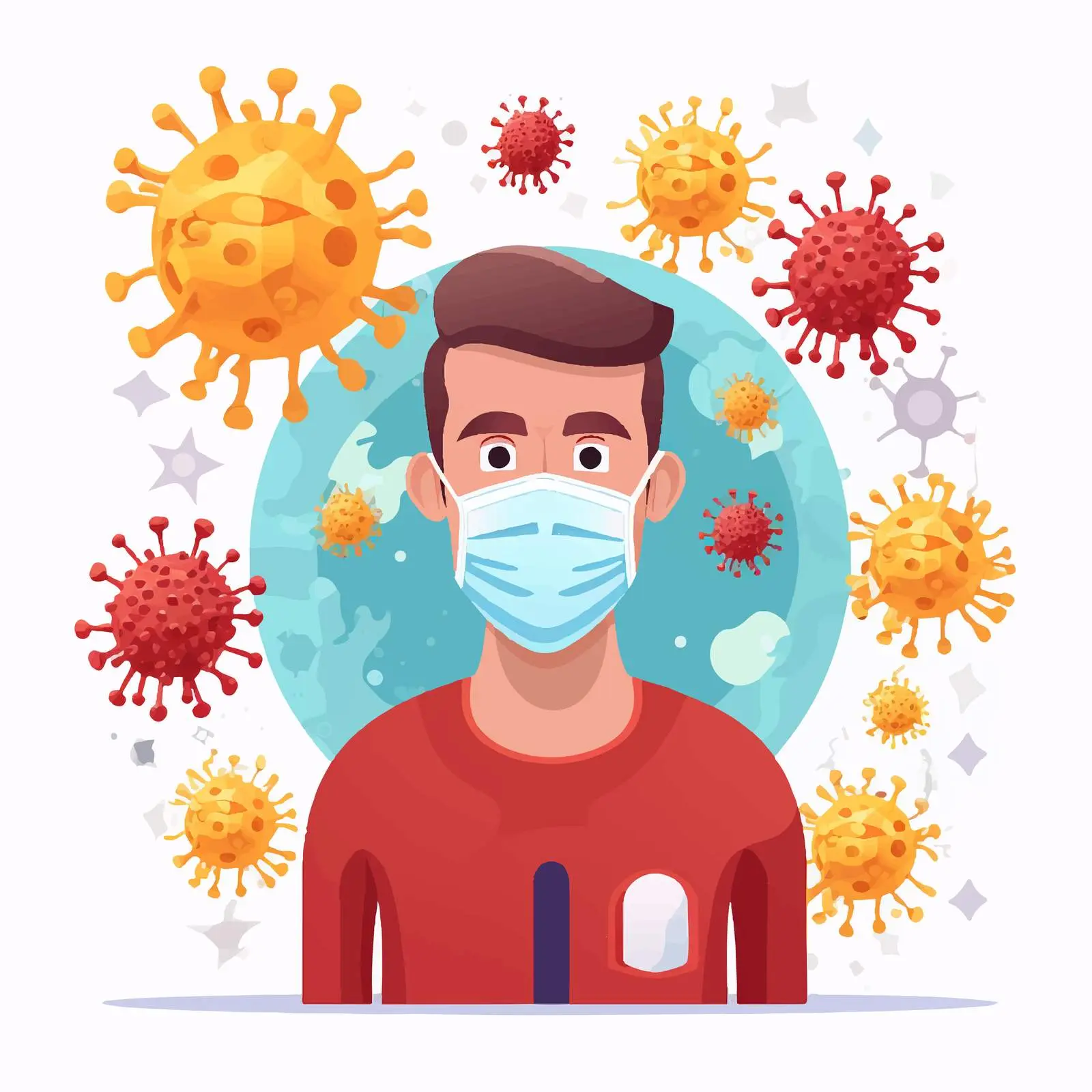 Coronavirus Symptoms and Prevention Poster Design — free download from Dotvec