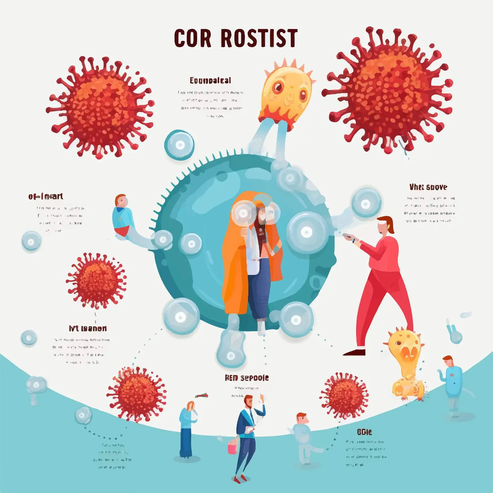 Coronavirus Prevention Poster Design with Safety Tips — free download from Dotvec