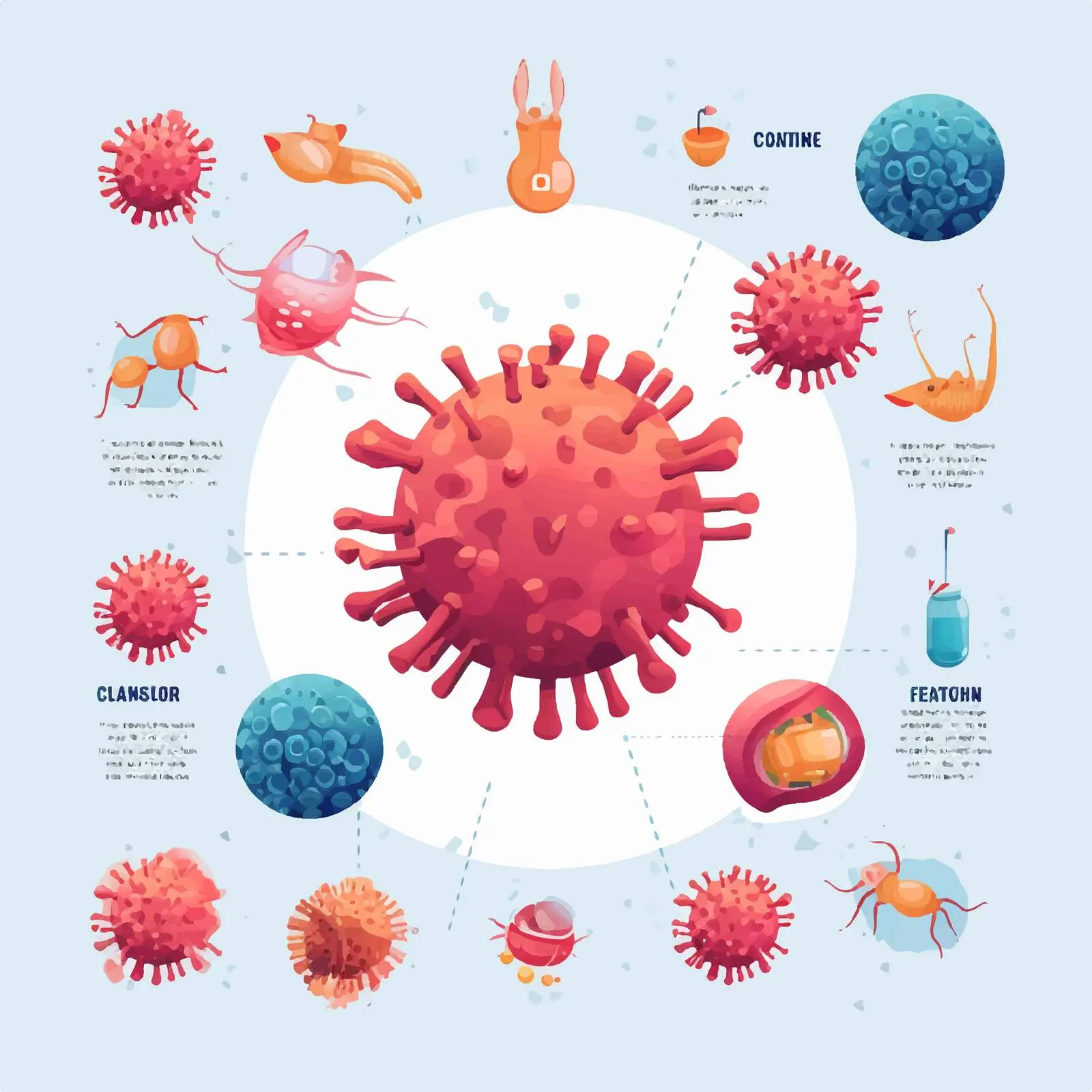 Coronavirus Protection Poster Design for Awareness – free prepared image from Dotvec