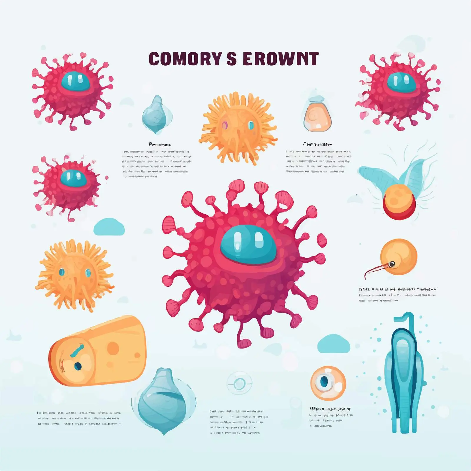 Coronavirus Safety Poster with Protection Tips — free download from Dotvec