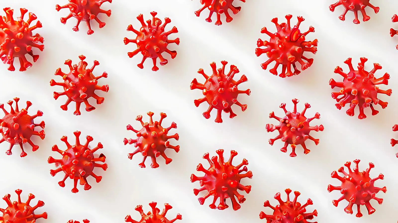 Red COVID Virus on Neutral Background – free aid image from Dotvec