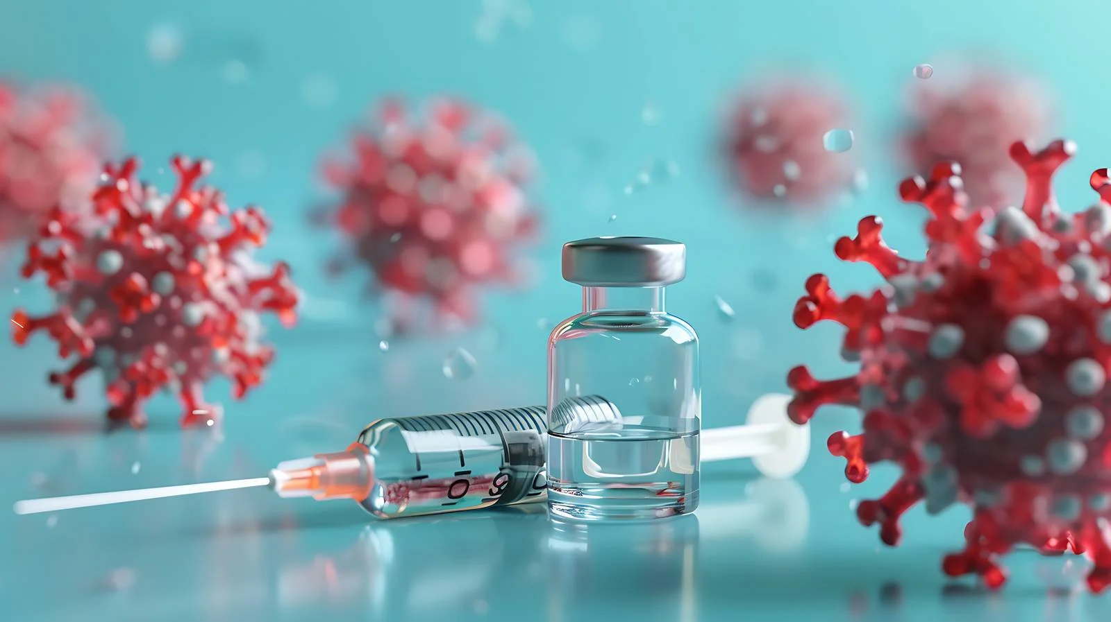 Coronavirus Vaccine Vial Injection Setup — free download from Dotvec