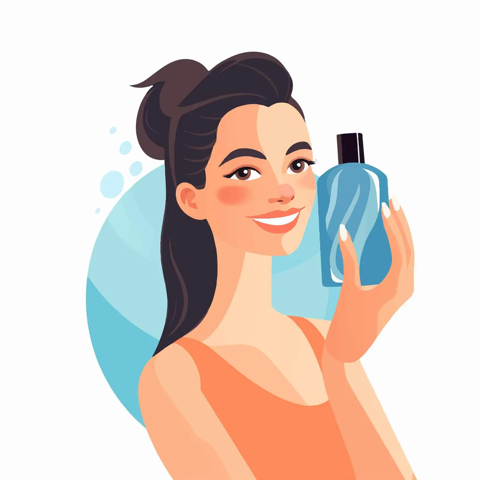 Cosmetic Bottle in Hand for Beauty Products — free download from Dotvec