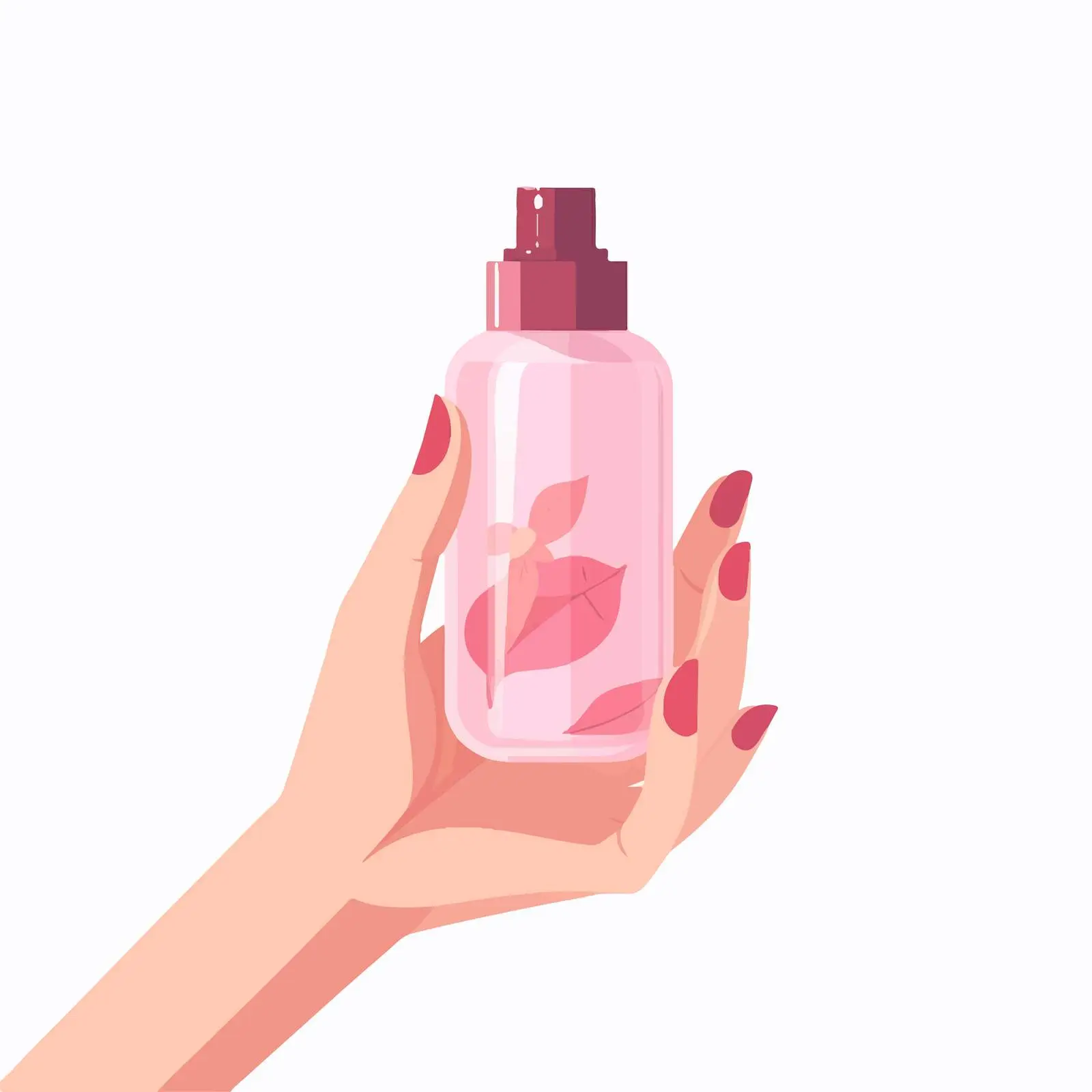 Cosmetic Bottle in Hand for Beauty Products — free download from Dotvec