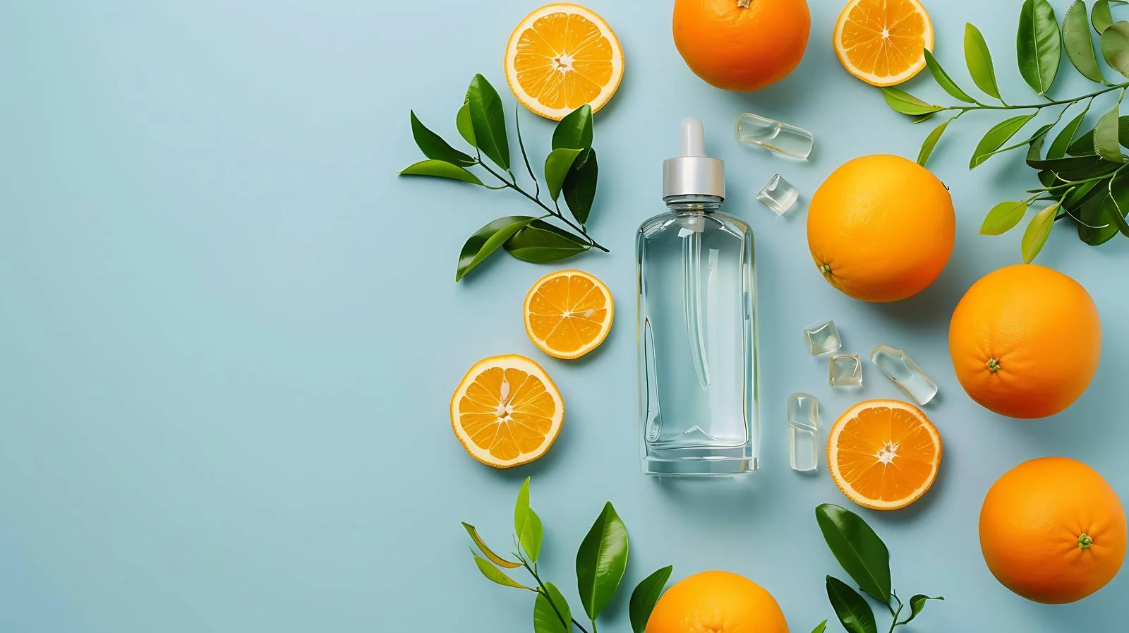 Luxury Cosmetic Presentation with Oranges — free download from Dotvec