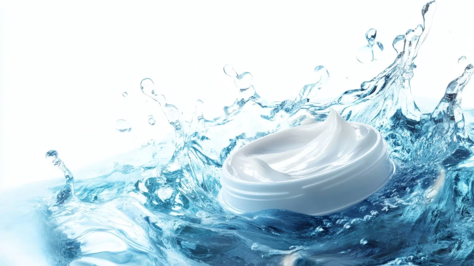 Luxurious Cosmetic Cream on Blue Water — free download from Dotvec