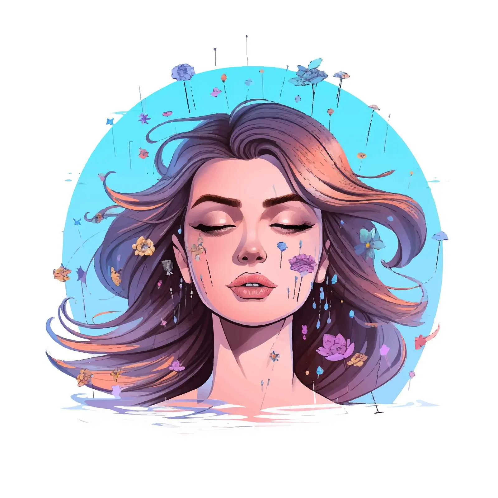 Cosmetology Workflow Portrait of a Beautiful Girl – free facial care image from Dotvec