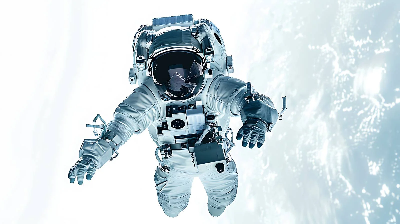 Cosmonaut in Night Space Flight — free download from Dotvec