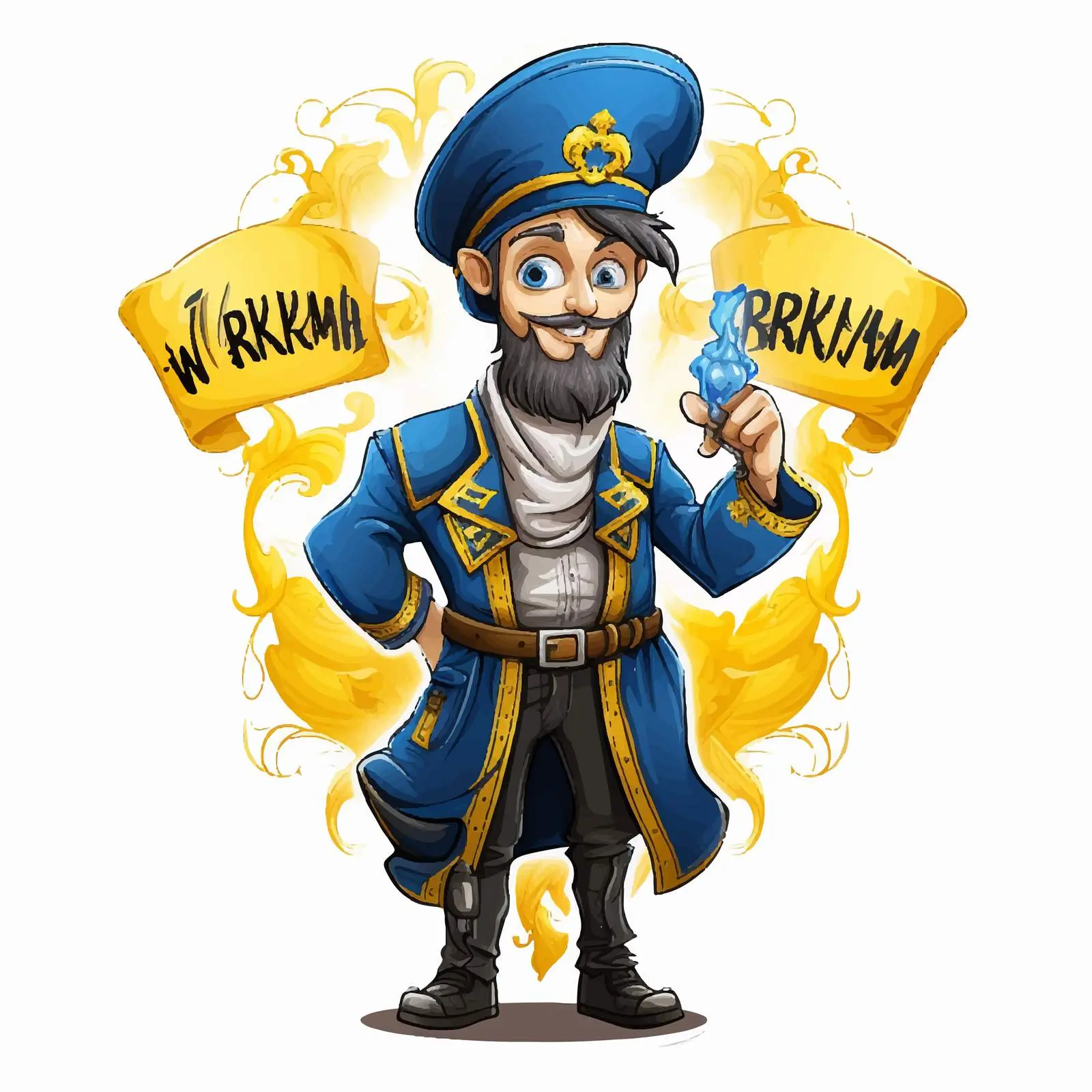 Cossack with Cradle Welcome to Ukraine — free download from Dotvec