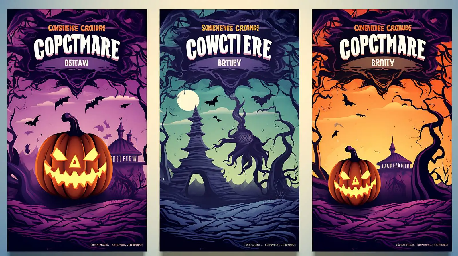 Halloween Costume Contest Poster Design — free download from Dotvec
