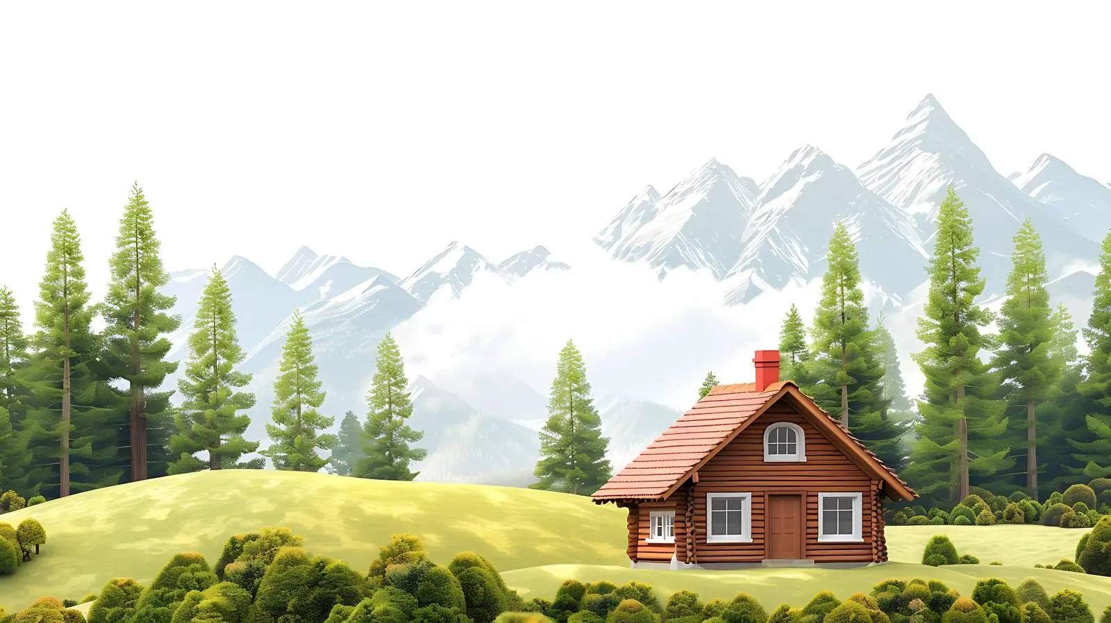 Charming Country Cottage with Mountain View — free download from Dotvec