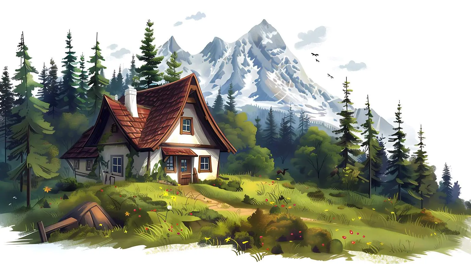 Charming Country House with Mountain Views – free viewpoint image from Dotvec