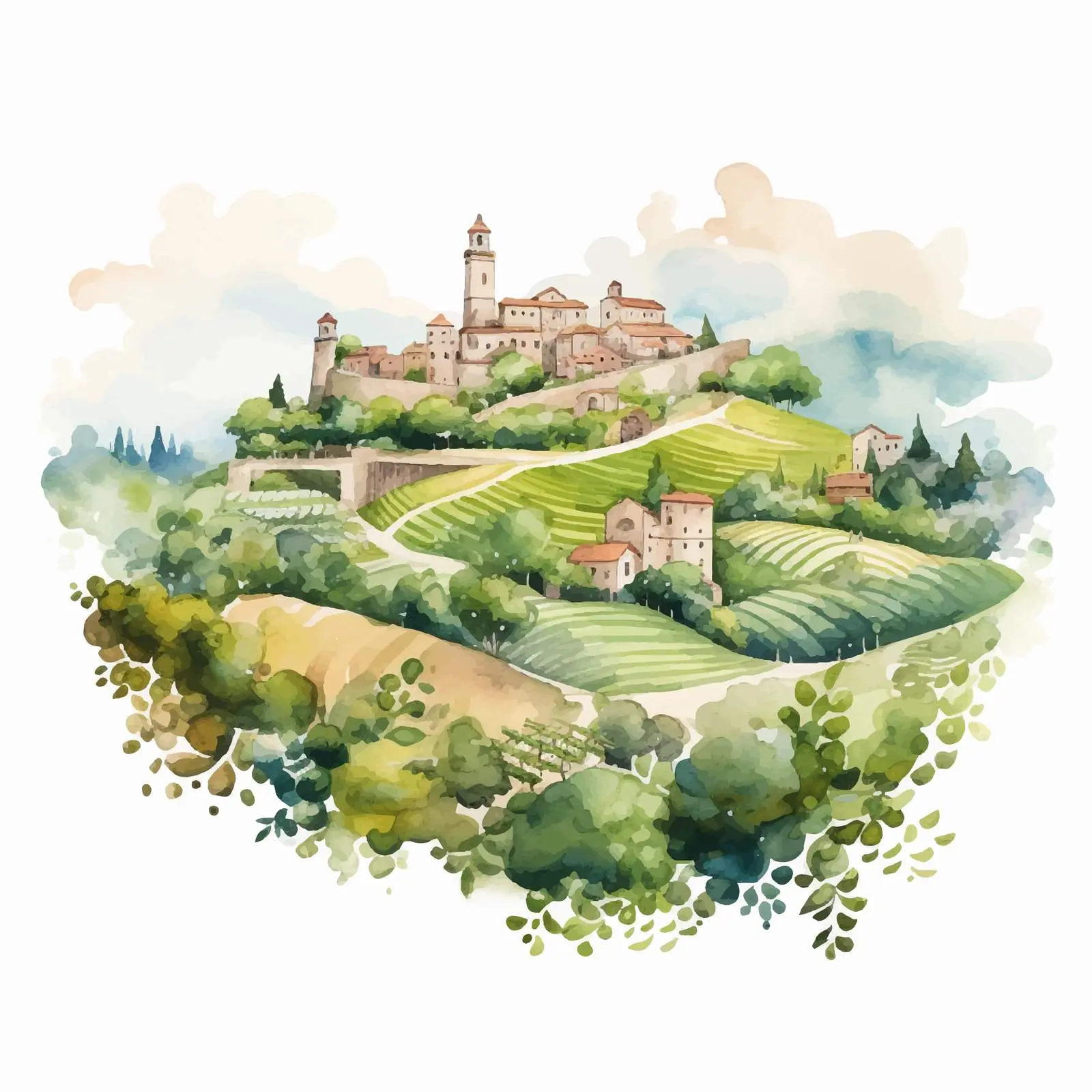 Watercolor Country Map Sublimation Background Set – free professional use image from Dotvec