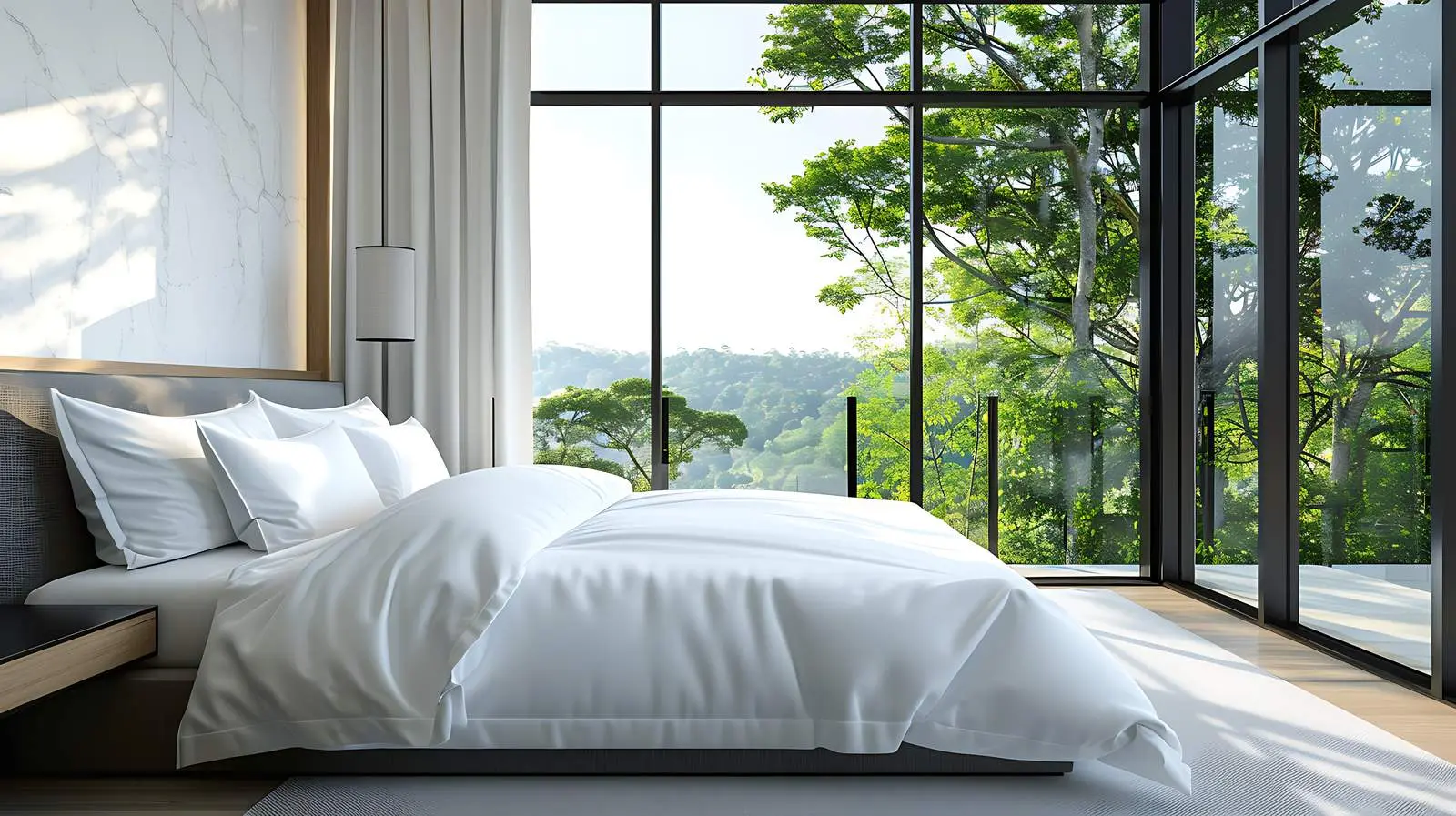 Cozy Bedroom in Countryside Villa with Scenic View — free download from Dotvec