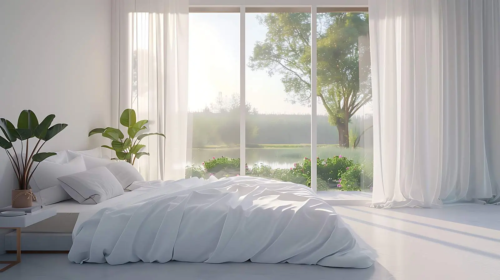 Cozy Bedroom in Countryside Villa with Scenic View — free download from Dotvec