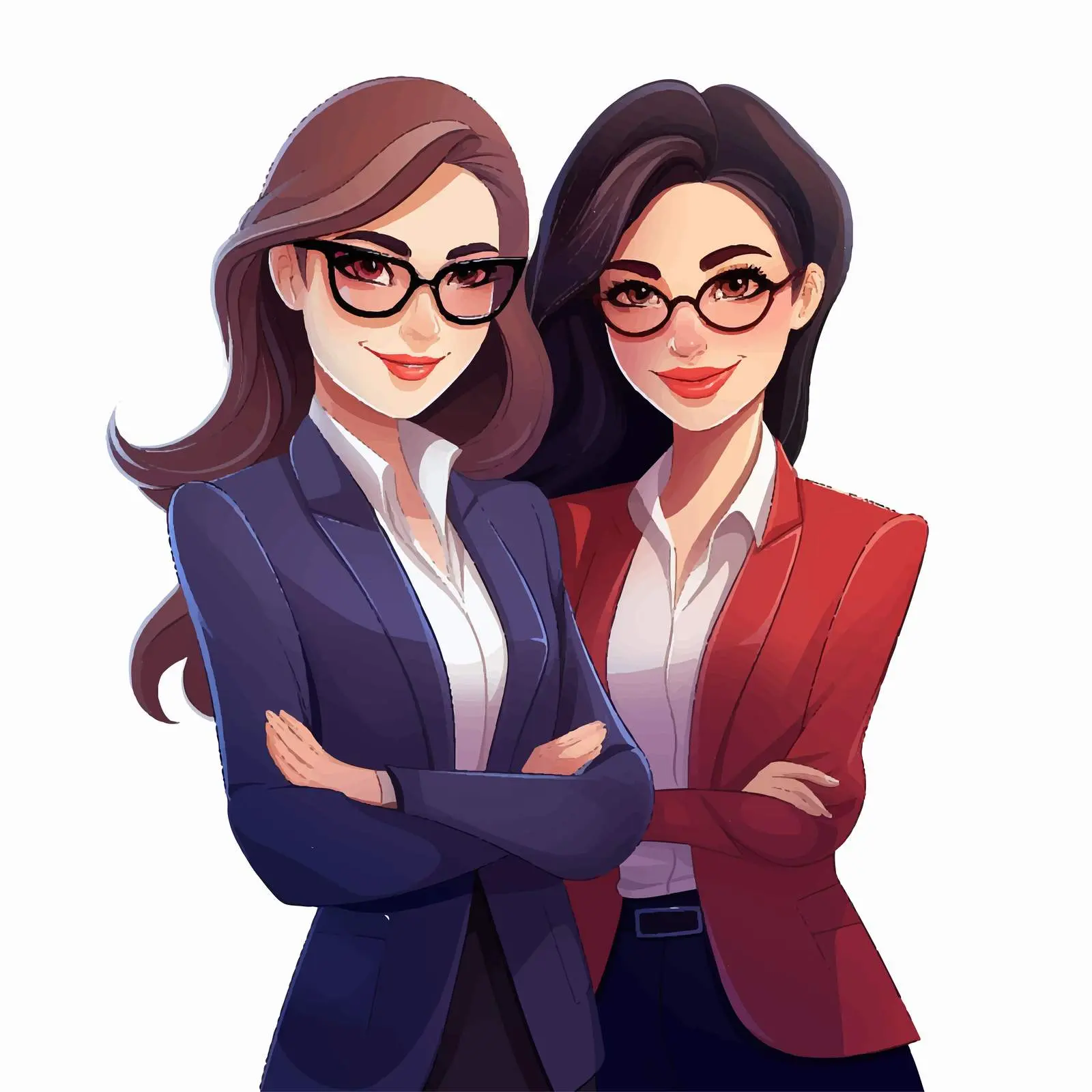 Diverse Cartoon Businesswomen Avatars Vector Illustrations — free download from Dotvec