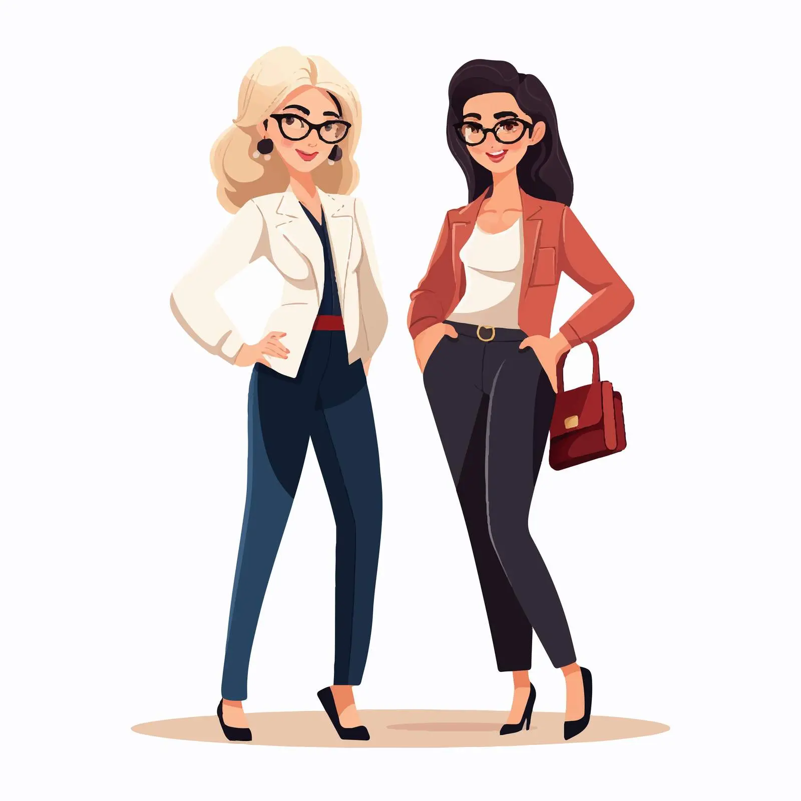 Diverse Businesswomen Cartoon Avatars Vector Illustration — free download from Dotvec