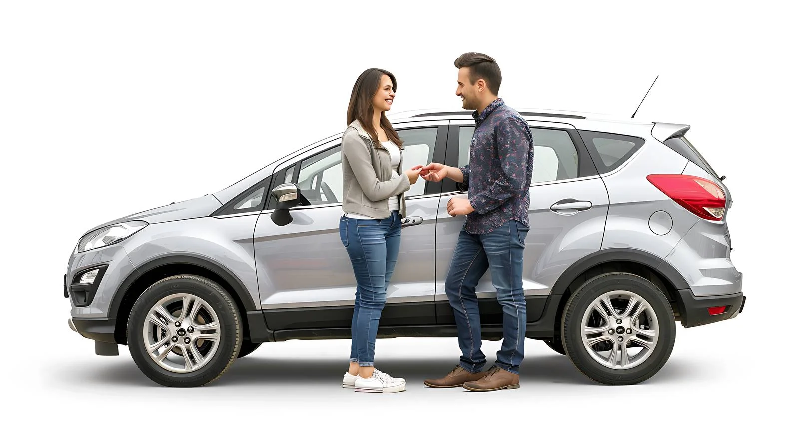 Couple Buying New Car at Dealership — free download from Dotvec