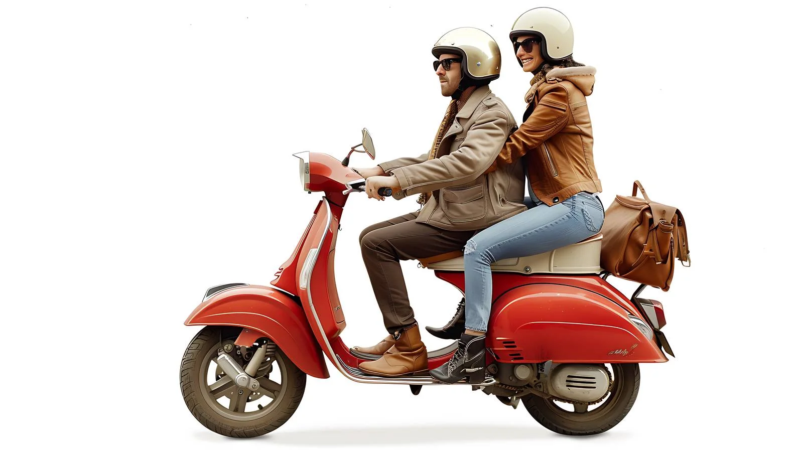 Exploring Tuscany on Vespa in Italy — free download from Dotvec