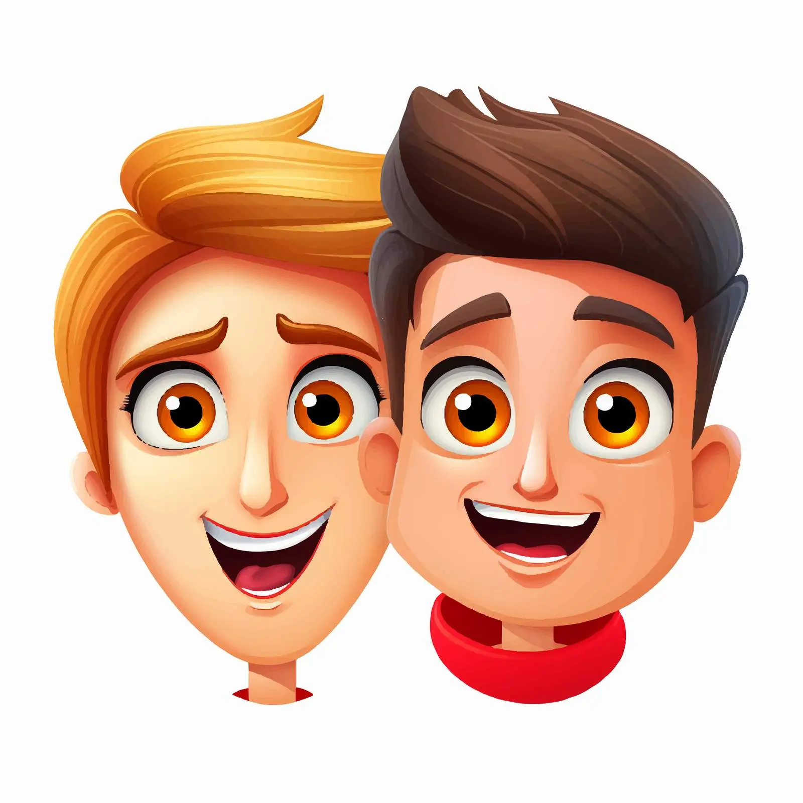 Couple Face Emoji Vector Cartoon Illustration — free download from Dotvec