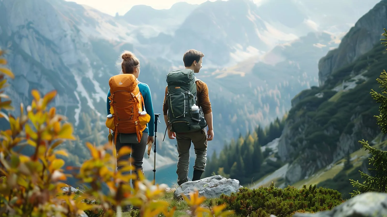 Romantic hiking in Austrian Alps — free download from Dotvec