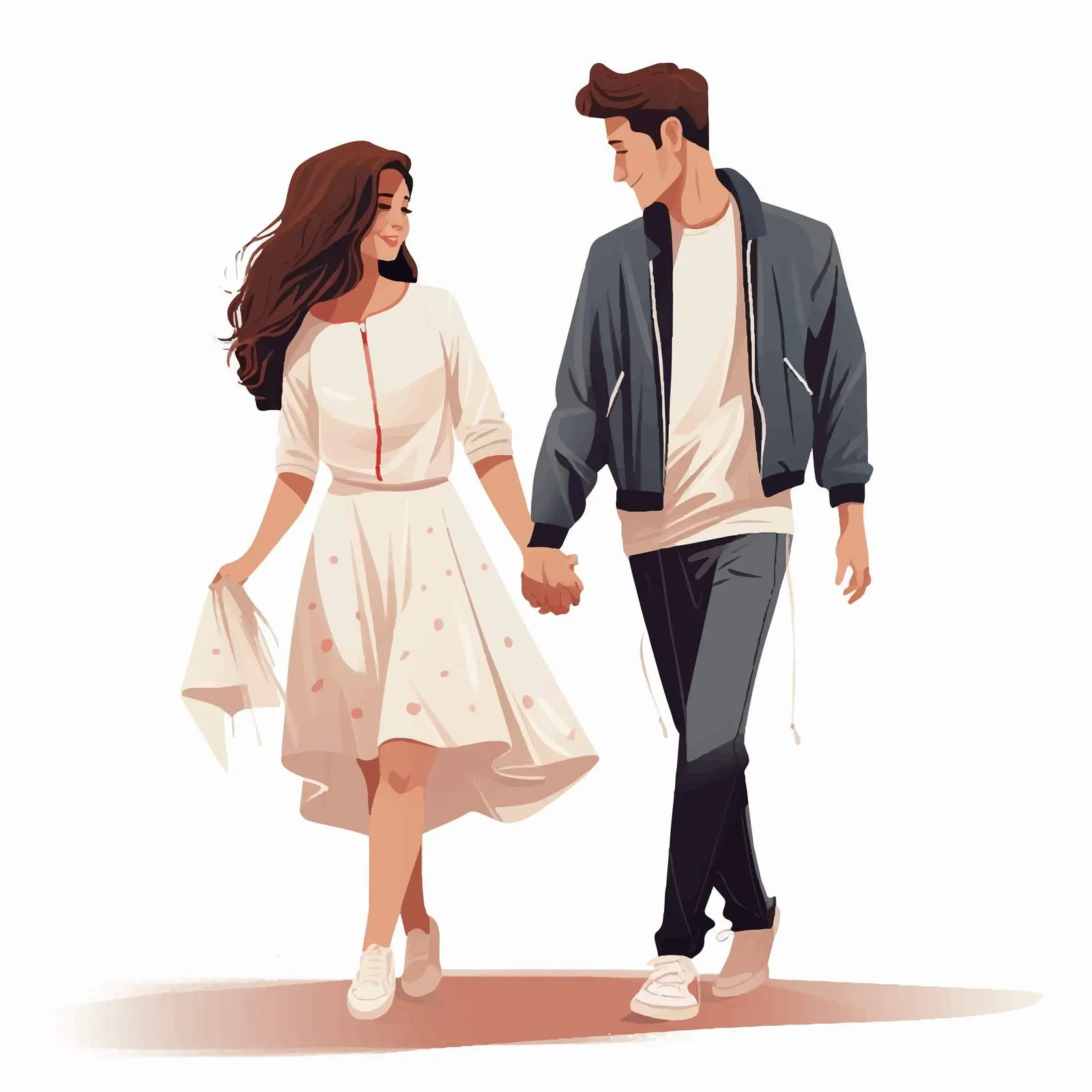 Couple on Romantic Date in Casual Attire — free download from Dotvec