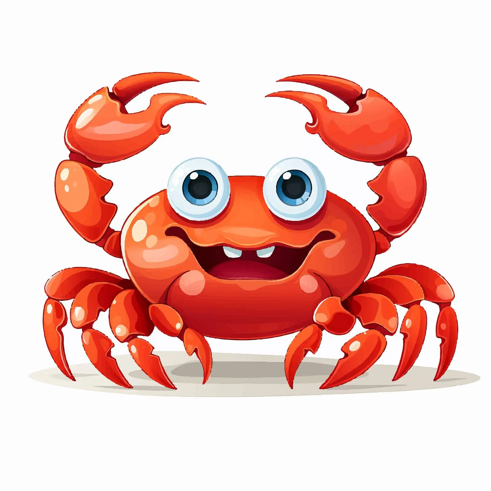 Cartoon Vector Illustration of Two Crabs — free download from Dotvec
