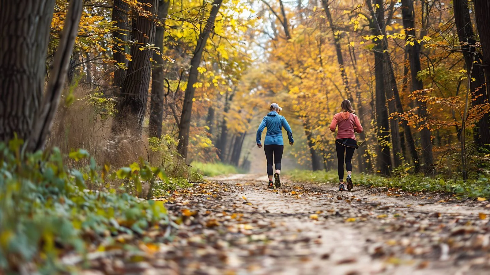 Eco-conscious Couple Plogging Forest Path – free plogging image from Dotvec