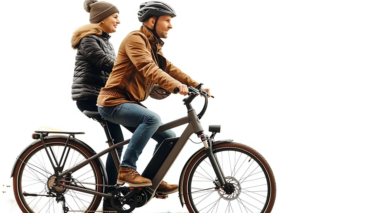 Urban e-bike ride in city — free download from Dotvec