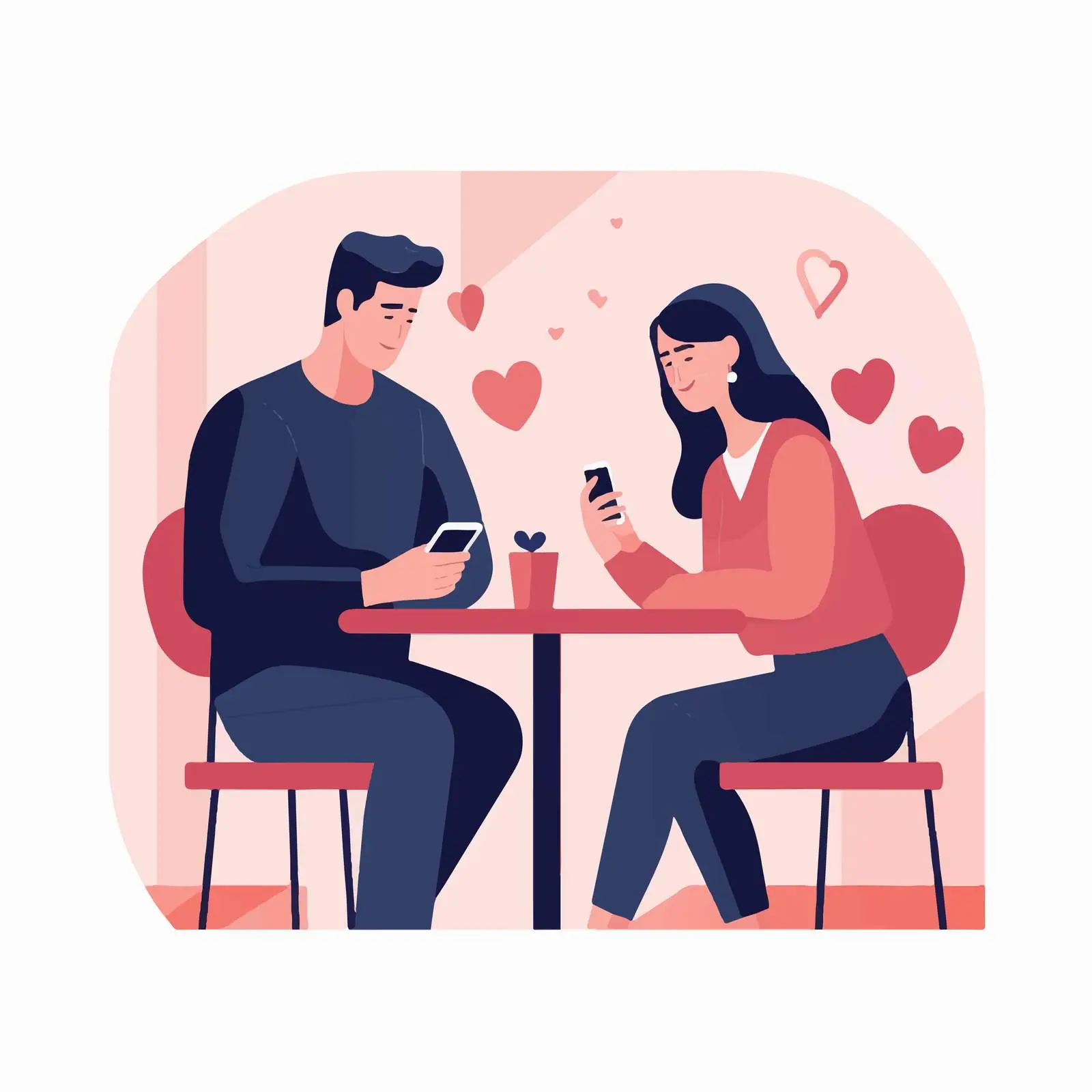 Couple Discussing Together at Table — free download from Dotvec