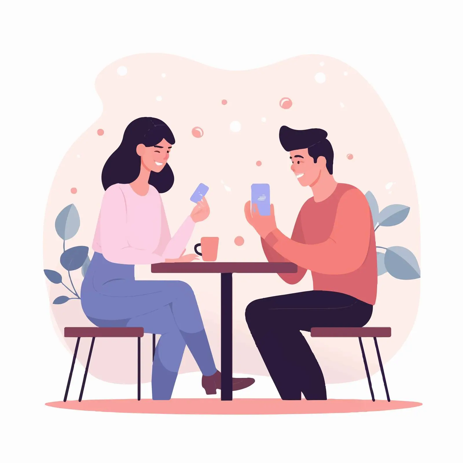 Couple Discussing Over Dinner Table — free download from Dotvec