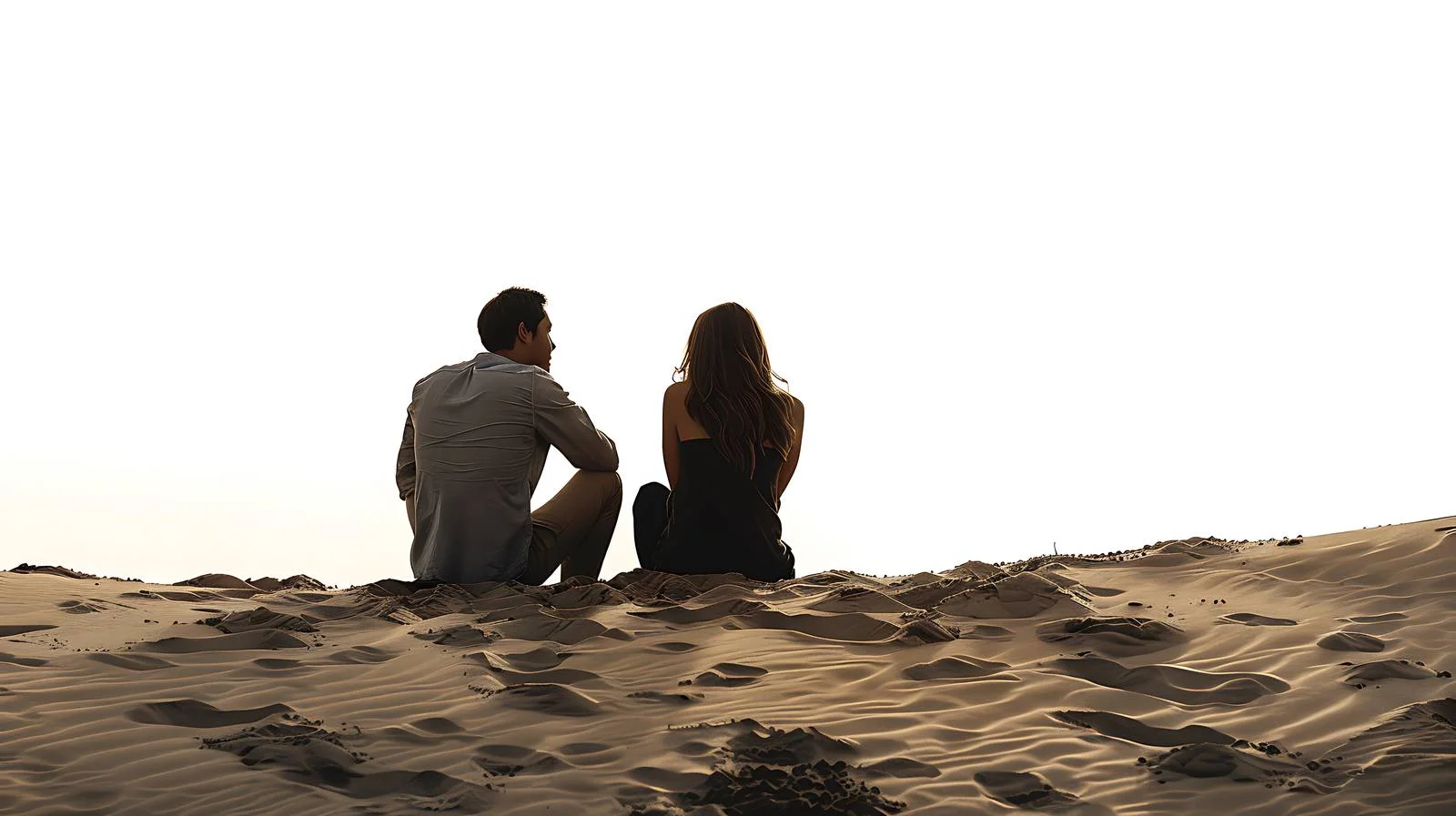 Relaxed Couple in Desert Setting — free download from Dotvec