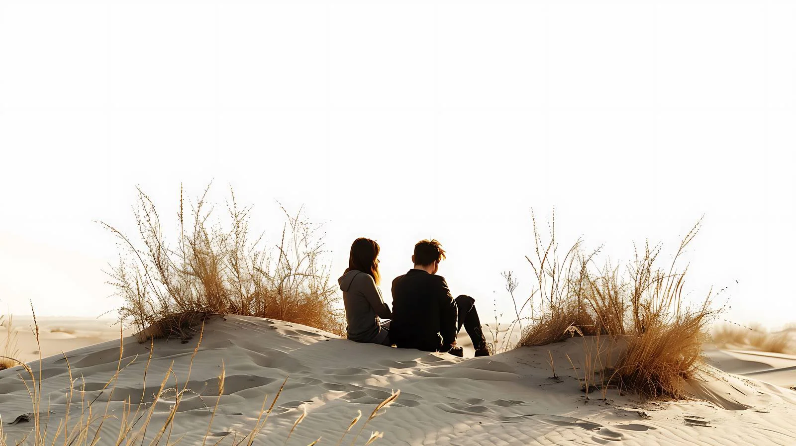 Serene Couple in Sandy Dunes — free download from Dotvec
