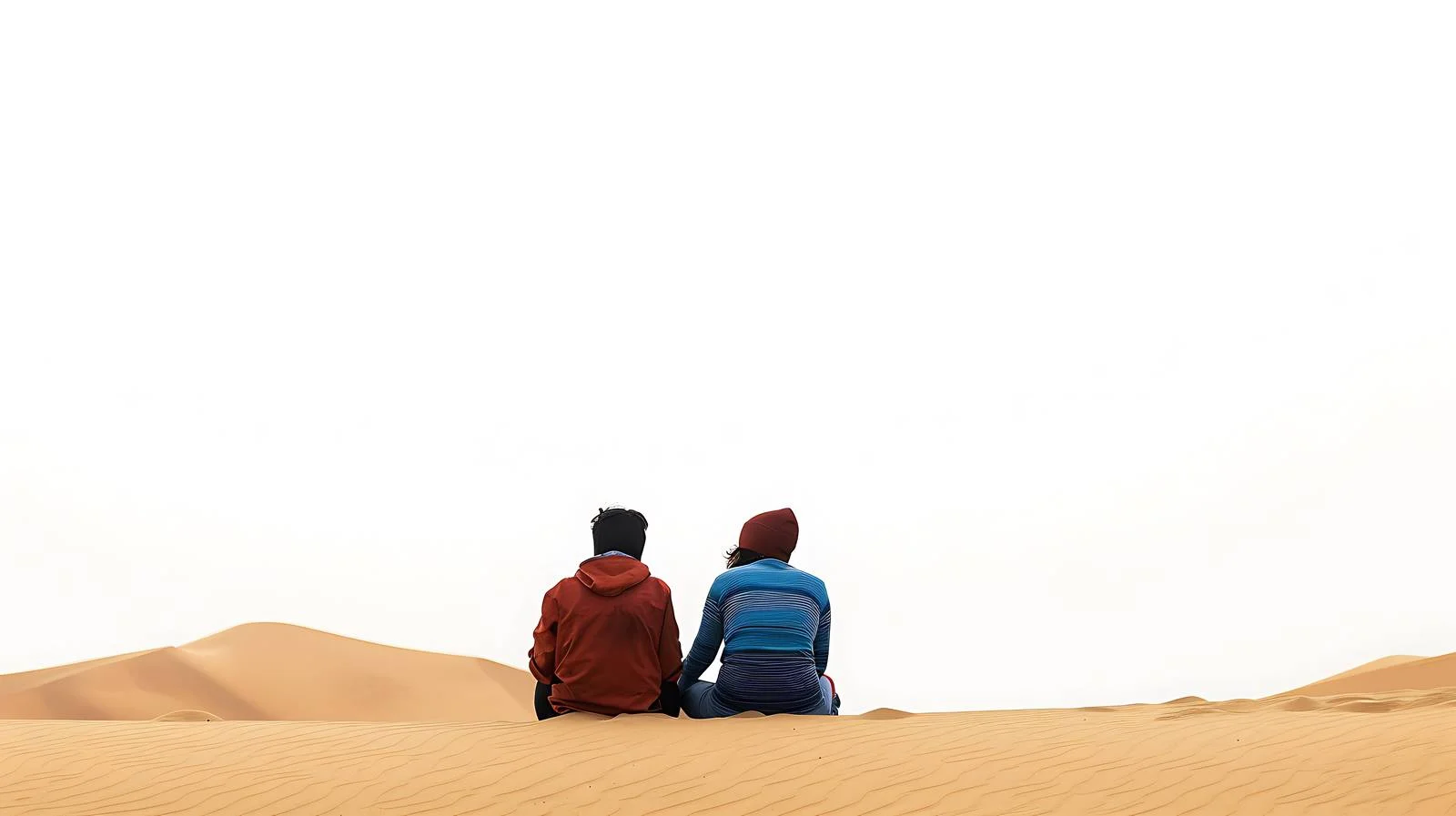Serene Couple in Desert Setting — free download from Dotvec