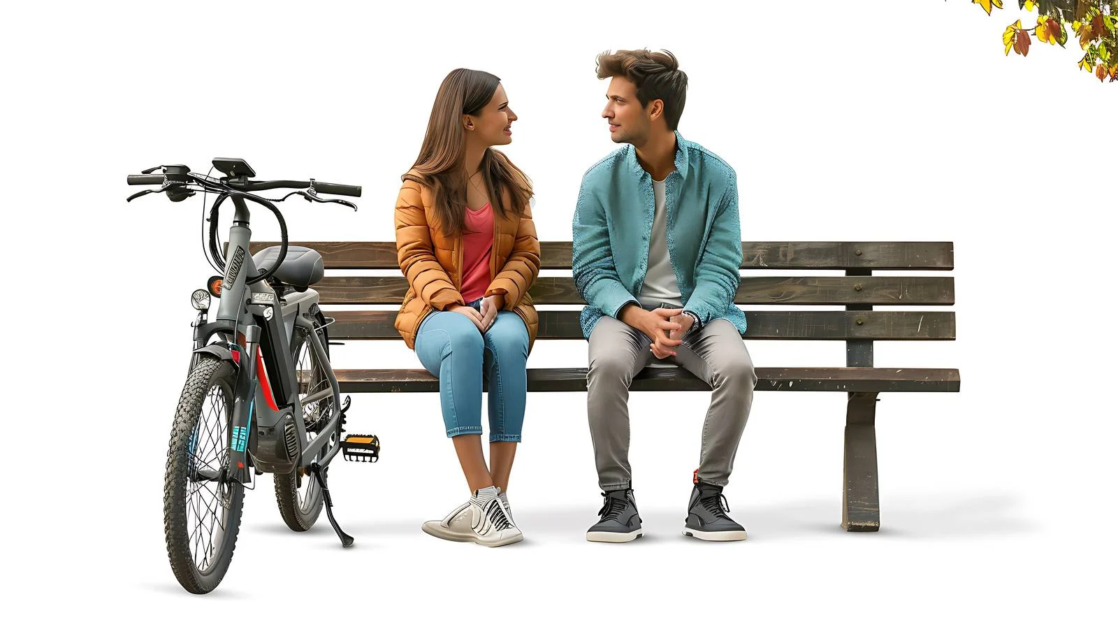 Serene Beach Bench Couple Relaxing Together — free download from Dotvec