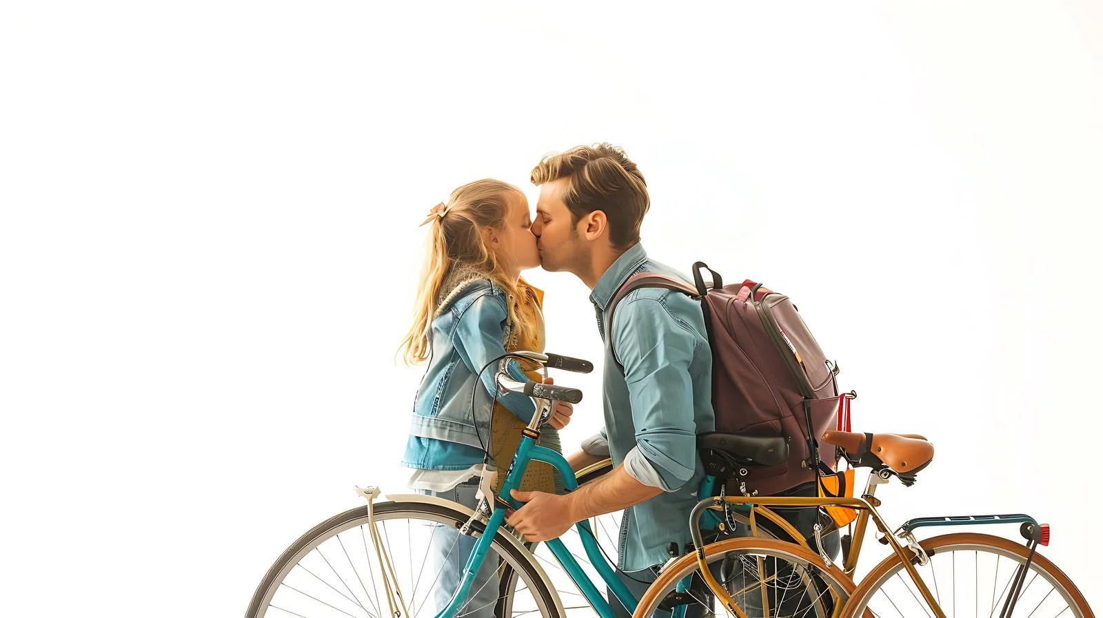 Family Cycling Fun and Affection Image — free download from Dotvec