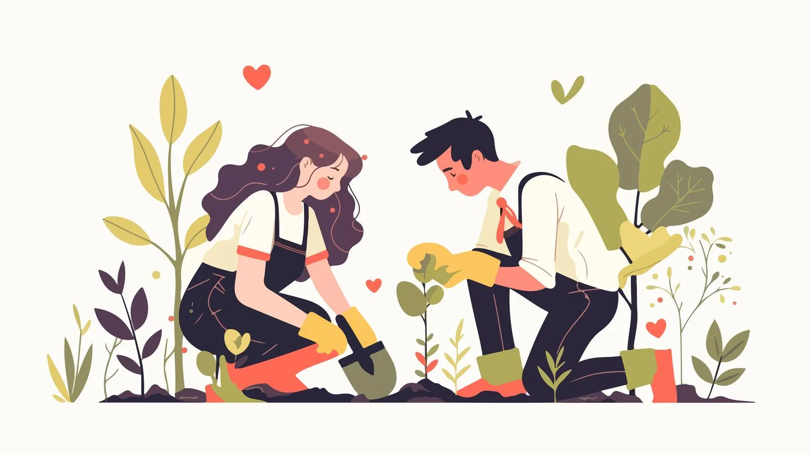 Progressive Tree Planting by a Couple — free download from Dotvec