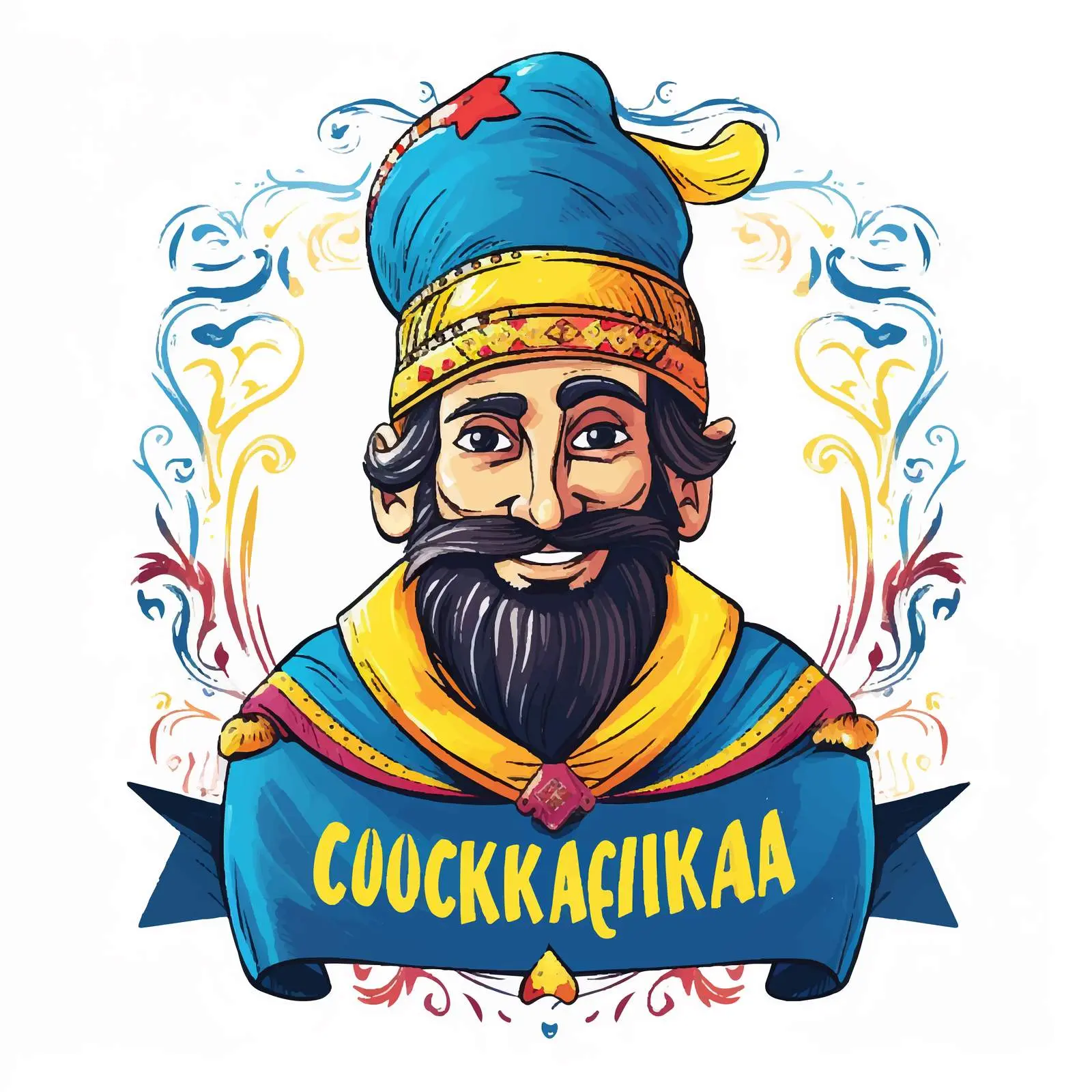 Courageous Ukrainian Cossack Welcomes You to Ukraine – free customs image from Dotvec