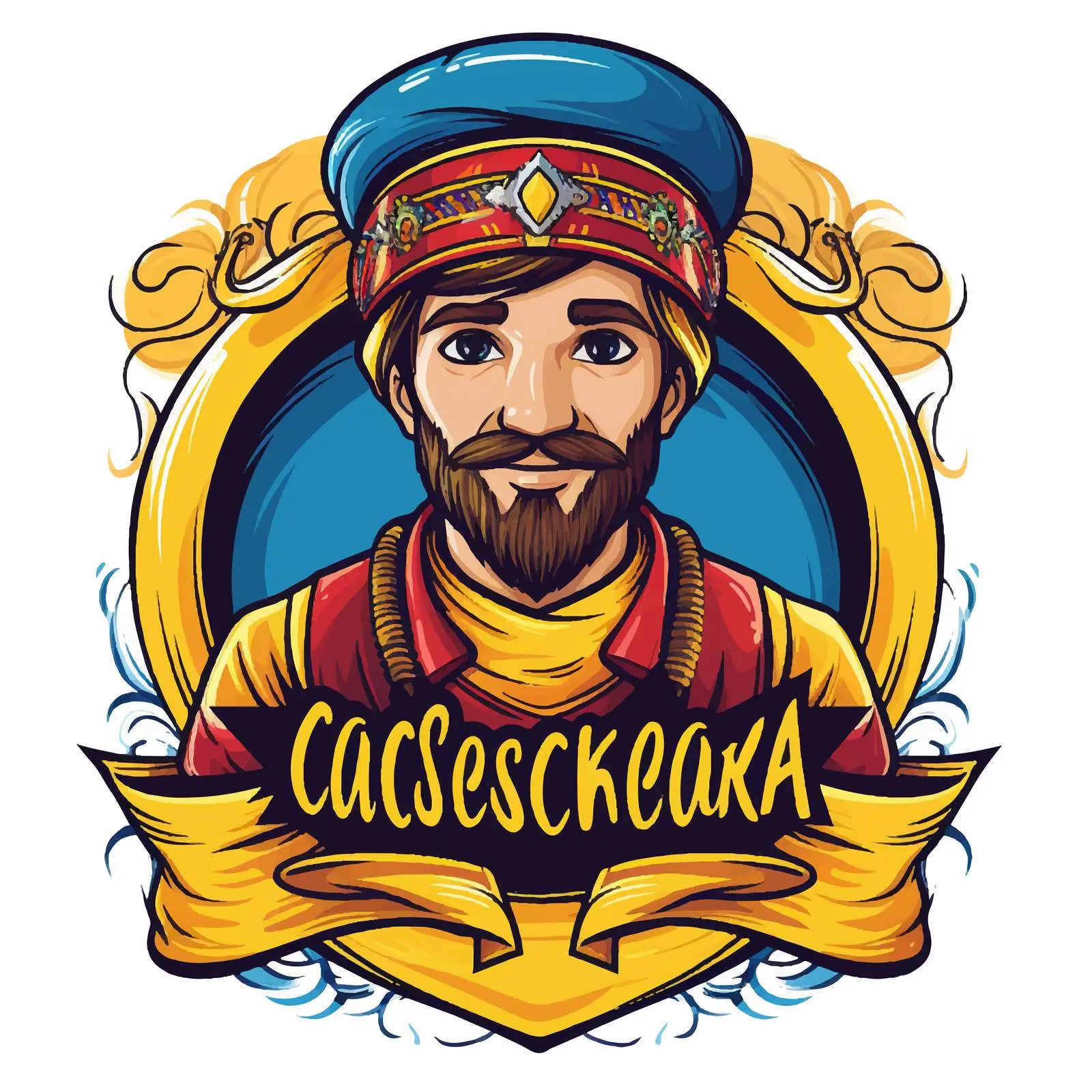 Courageous Ukrainian Cossack Welcoming Letter — free download from Dotvec