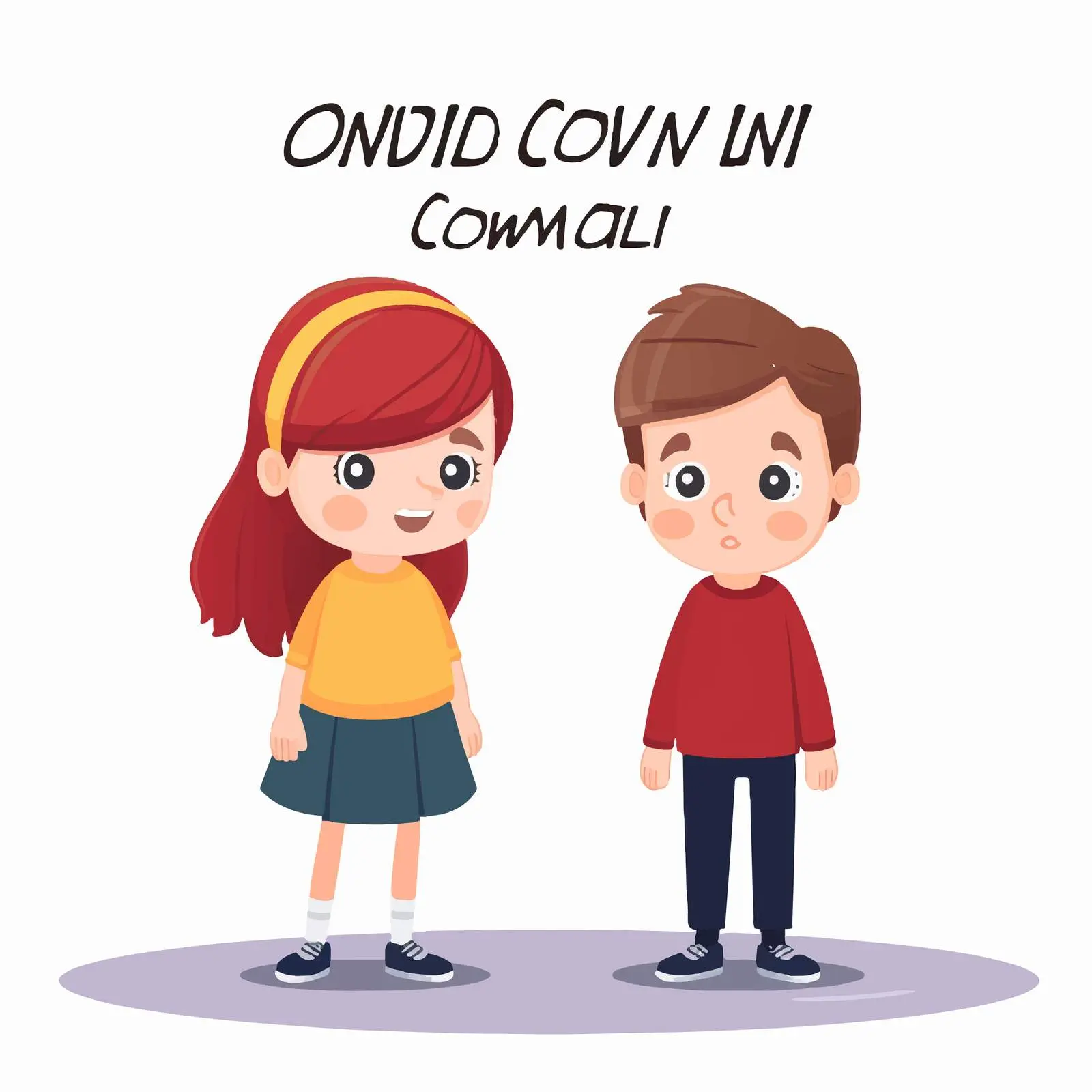 Cartoon Kids Awareness About Covid-19 — free download from Dotvec
