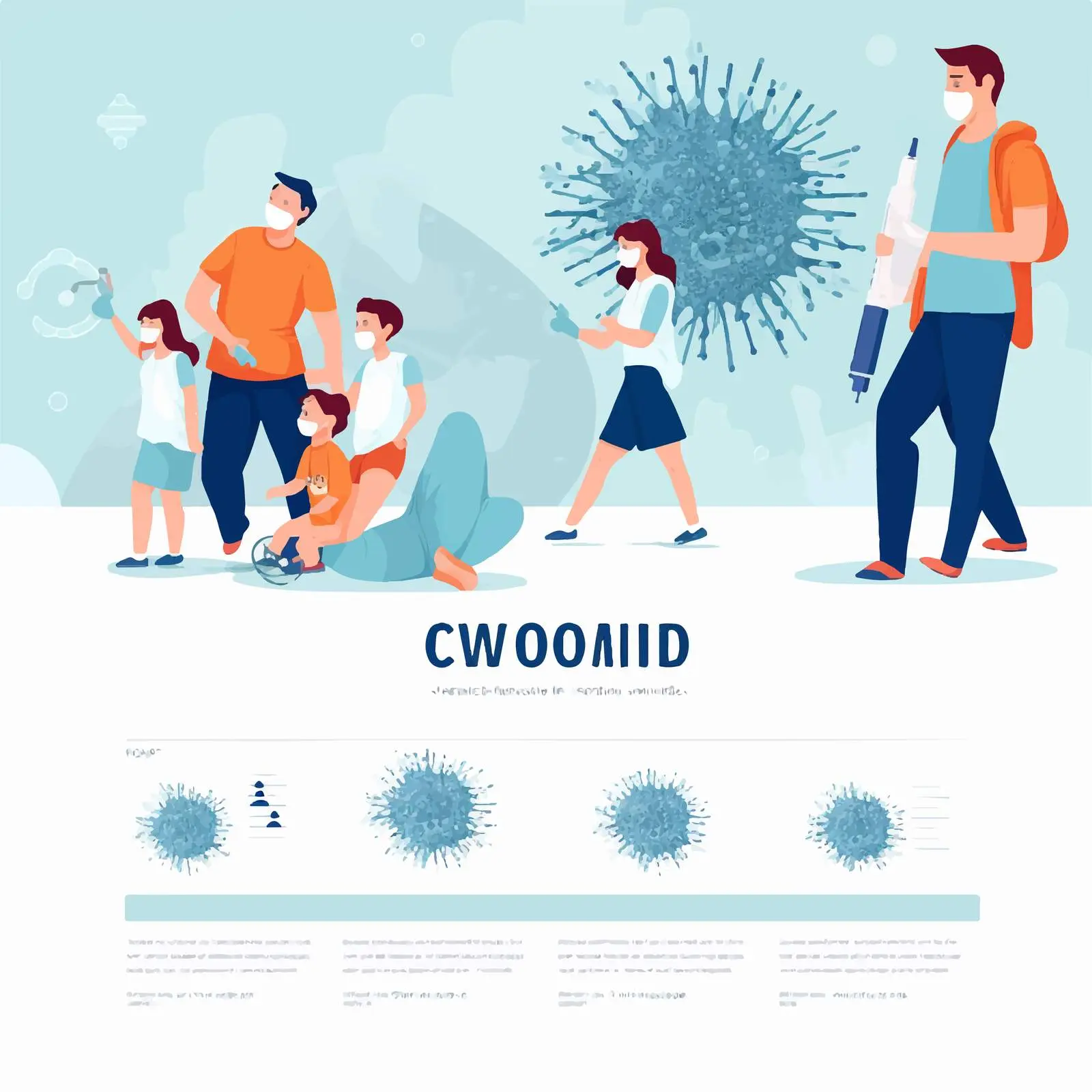 Family COVID-19 Vaccination Awareness Banner – free medical resources image from Dotvec