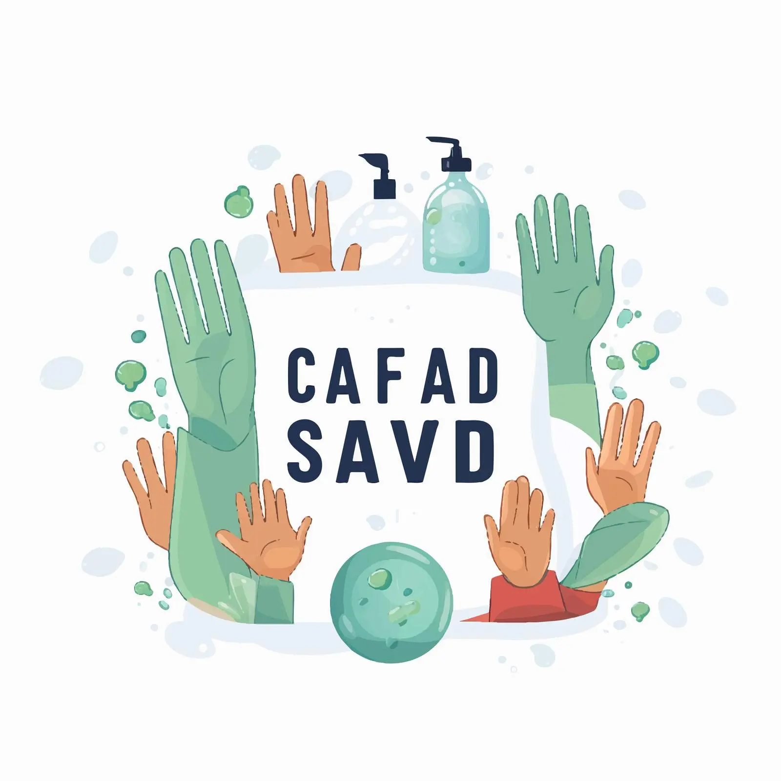 Cartoon Style Covid Safety - Hand Washing Illustration – free virus awareness image from Dotvec