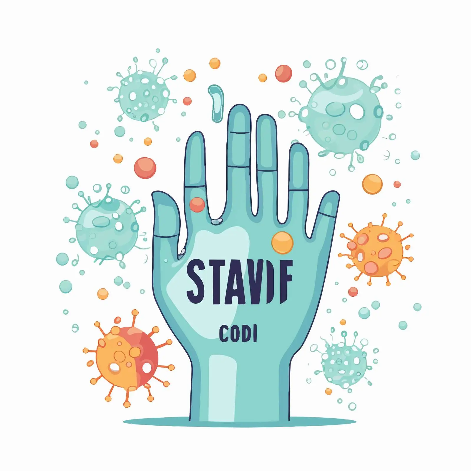 Cartoon Style Covid Safety Washing Hands Illustration — free download from Dotvec