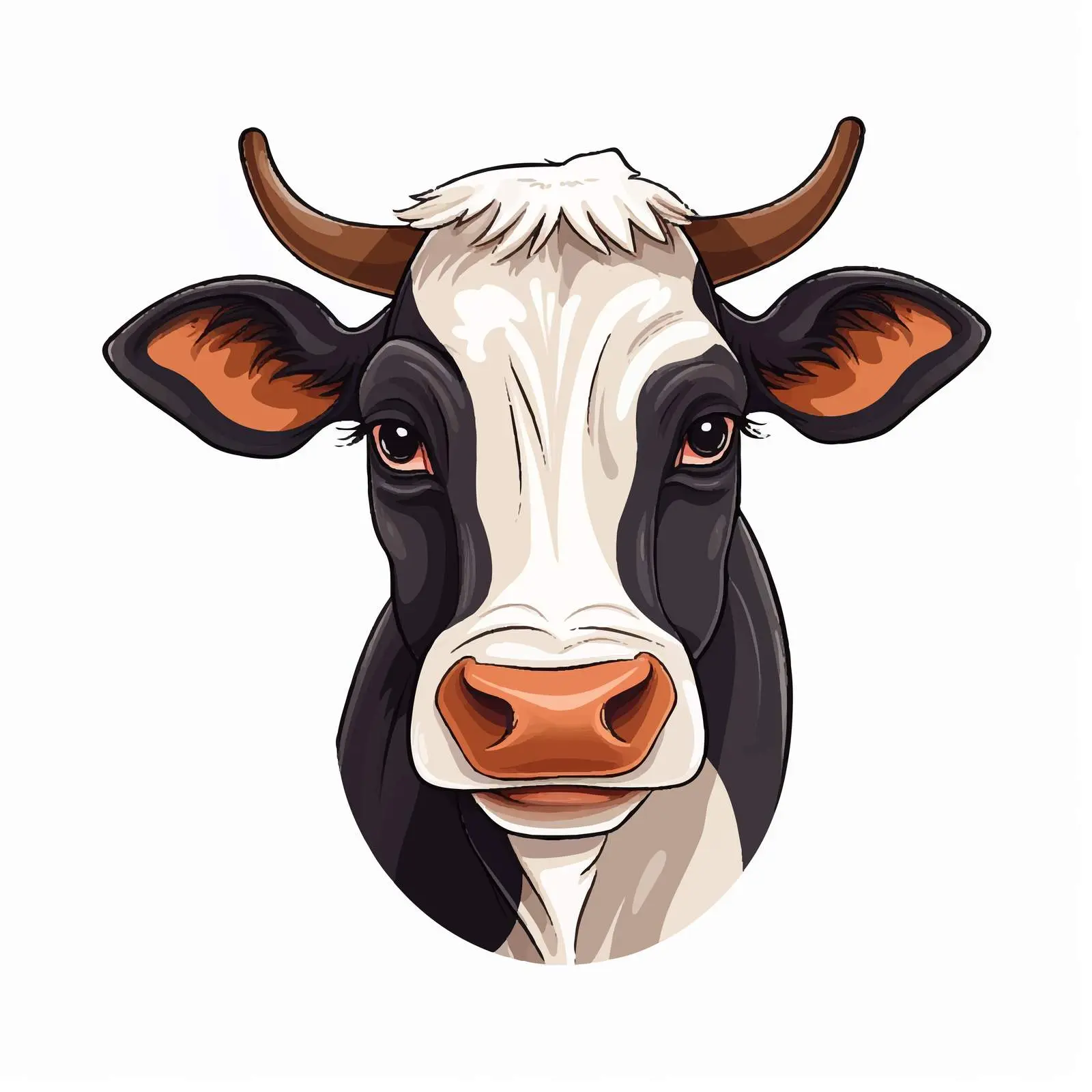 Top View Cow Vector Illustration on White Background — free download from Dotvec